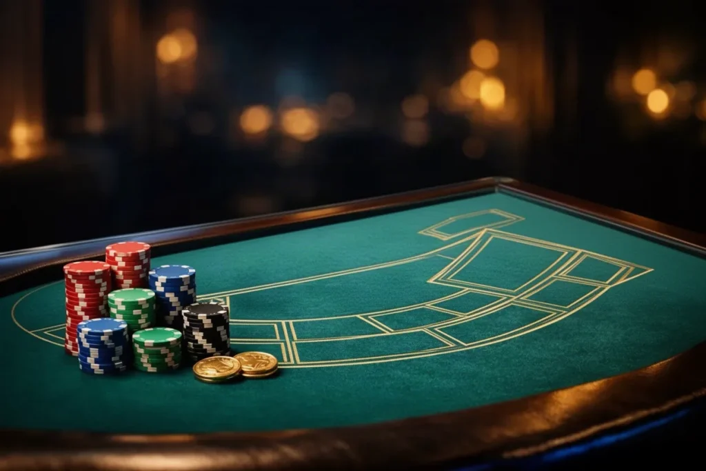Ảnh minh hoạ mặt bàn baccarat cho mục luật chơi casino HB88