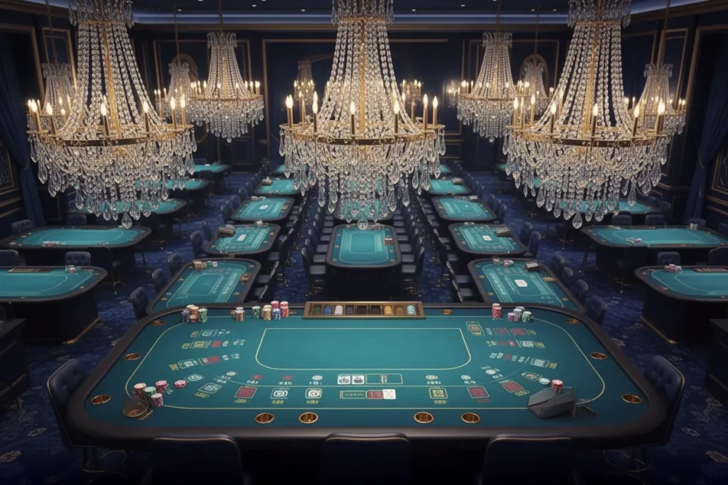 Ảnh minh hoạ sảnh casino cho mục tổng quan casino HB88